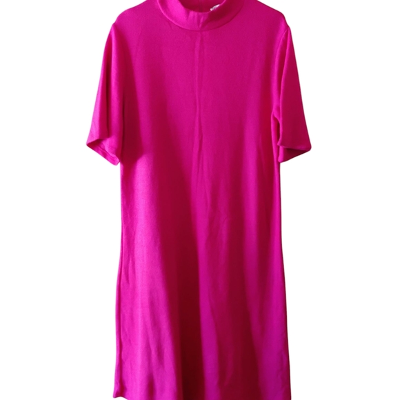 Zara Mini Dress in Vibrant Pink - Picture 2 of 5